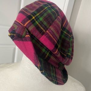 Manhattan Hat Company pink/green news cap